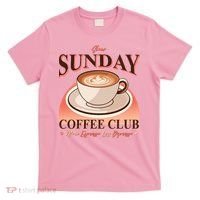 Vintage Slow Sunday Coffee Club More Espresso Less Depresso T-Shirt thumb 0