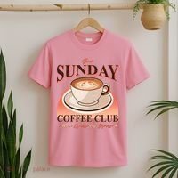 Vintage Slow Sunday Coffee Club More Espresso Less Depresso T-Shirt thumb 2