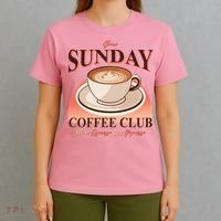Vintage Slow Sunday Coffee Club More Espresso Less Depresso T-Shirt thumb 4
