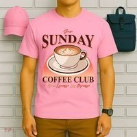 Vintage Slow Sunday Coffee Club More Espresso Less Depresso T-Shirt thumb 6