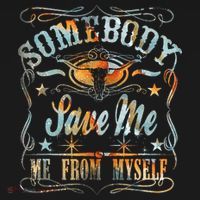 Vintage Somebody Save Me From Myself Floral Skull Retro T-Shirt thumb 7