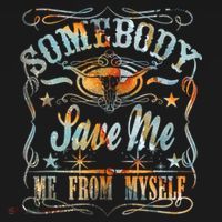Vintage Somebody Save Me From Myself Floral Skull Retro T-Shirt thumb 7