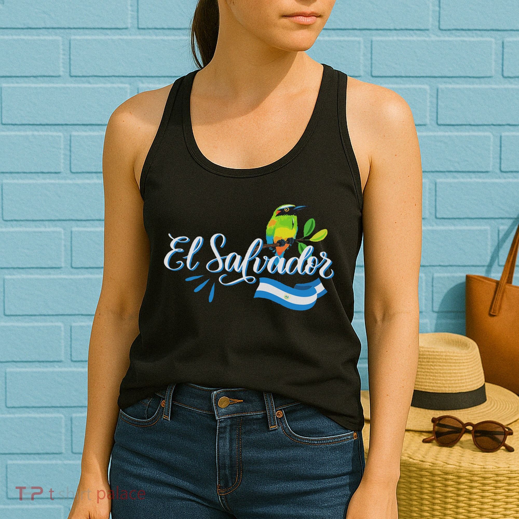Vos Solo Sos Paja Salvadoran Slang El Salvador Flag Torogoz Women's Tank Top