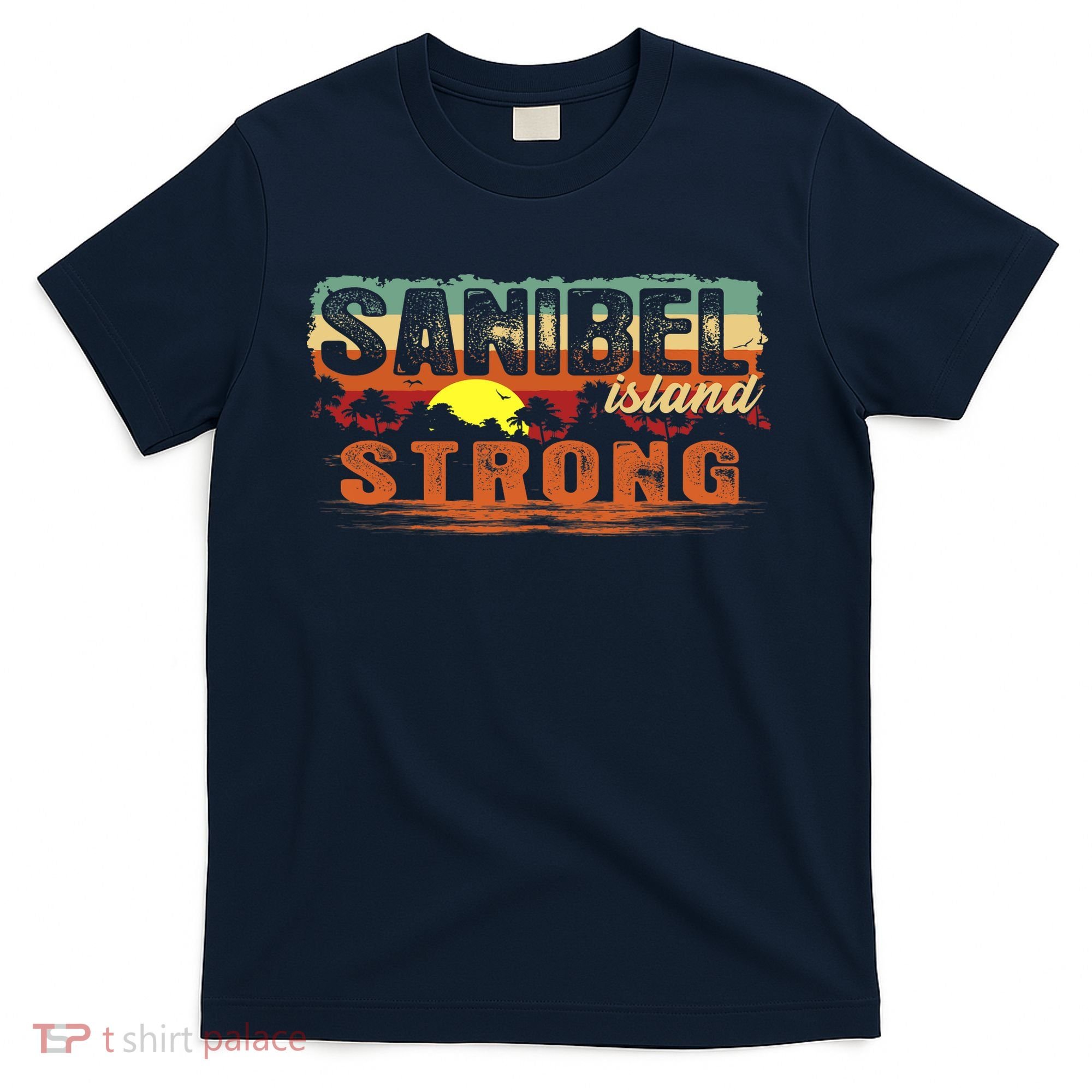 Vintage Sunset Sanibel Island FL Tee Sanibel Island Strong T-Shirt