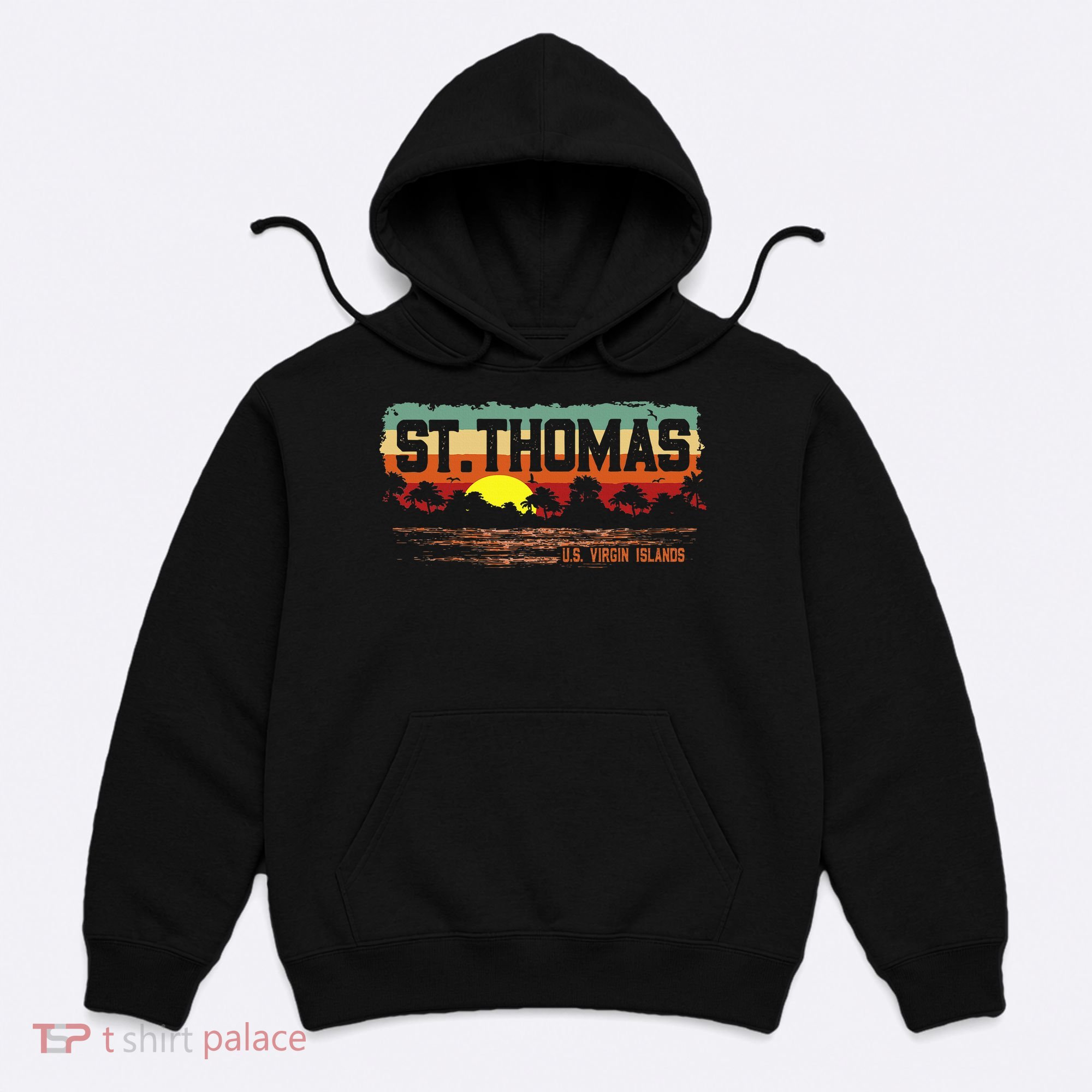 Vintage Sunset St. Thomas Usvi Hoodie