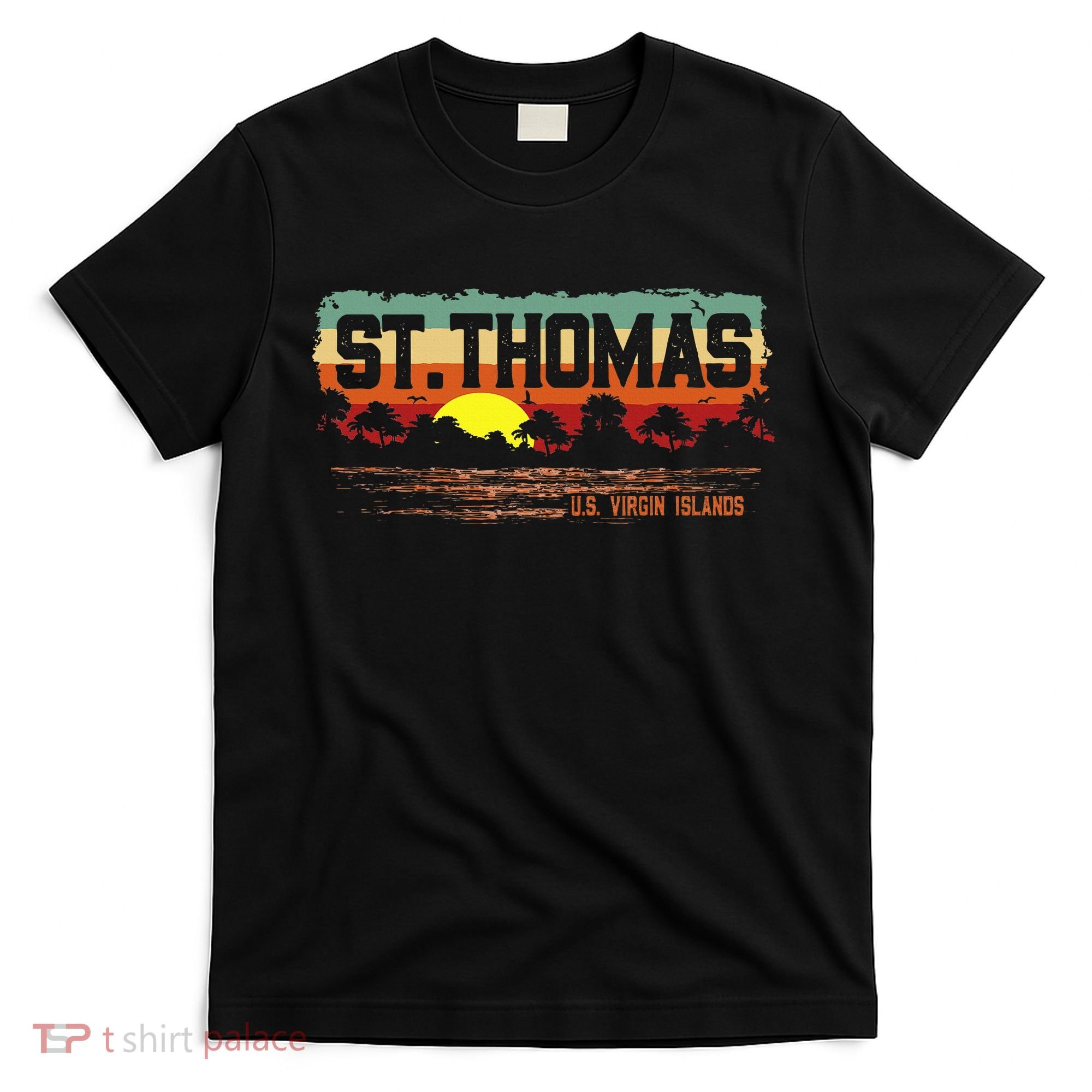 Vintage Sunset St. Thomas Usvi T-Shirt