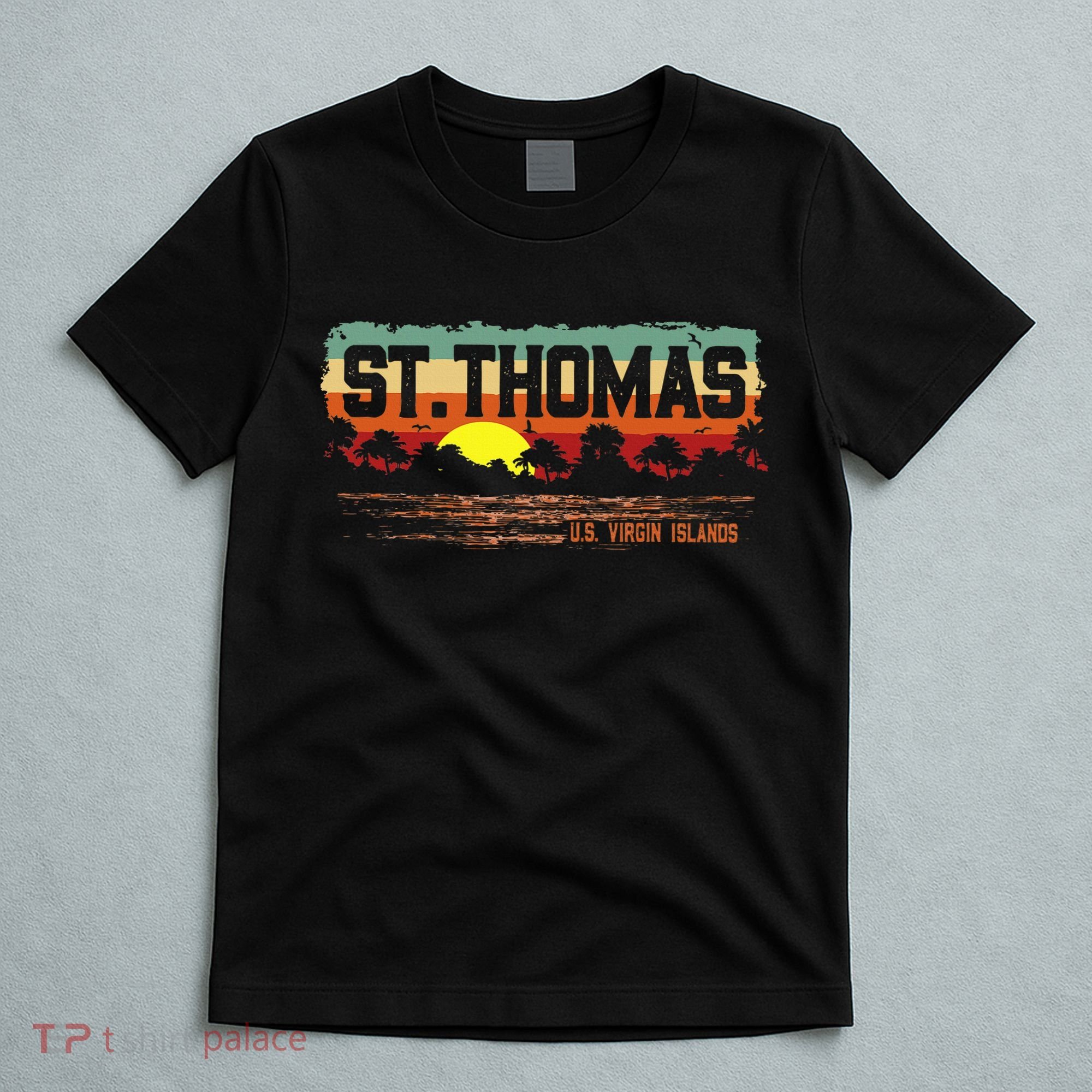 Vintage Sunset St. Thomas Usvi T-Shirt