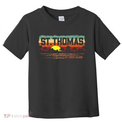Vintage Sunset St. Thomas Usvi Toddler T-Shirt