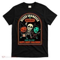 Vintage Silver Shamrock Novelties Happy Happy Halloween T-Shirt thumb 0