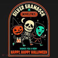 Vintage Silver Shamrock Novelties Happy Happy Halloween T-Shirt thumb 7
