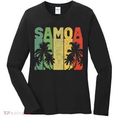 Vintage Samoa Samoan Women's Long Sleeve Shirt
