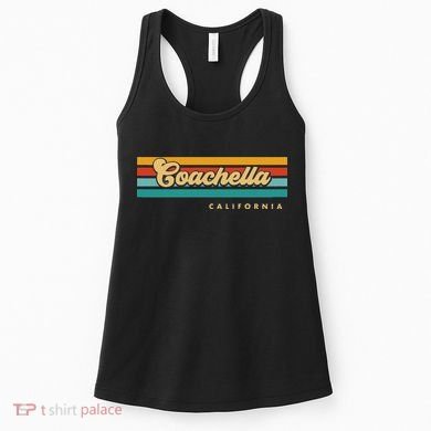 Vintage Sunset Stripes C.O.A.C.H.E.L.L.A California Women's Tank Top