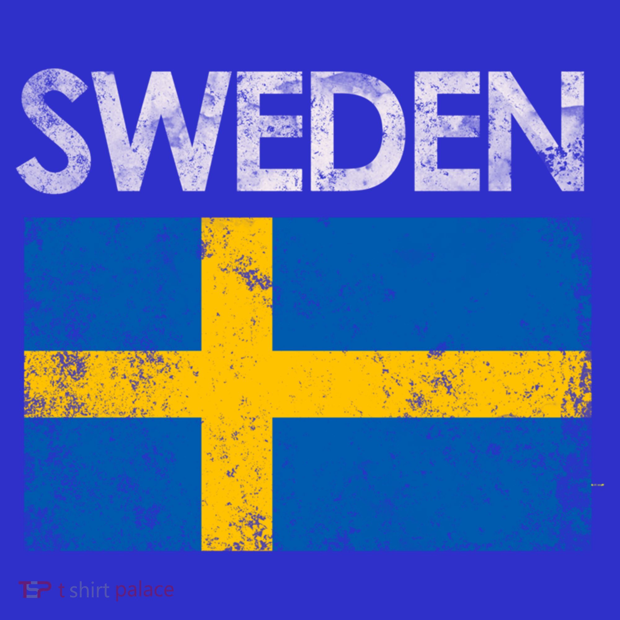 Vintage Sweden Swedish Flag Pride Gift Cool Gift T-Shirt
