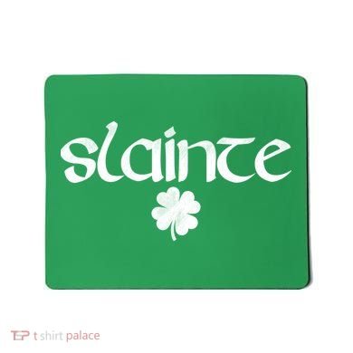 Vintage Slainte Shamrock Mousepad