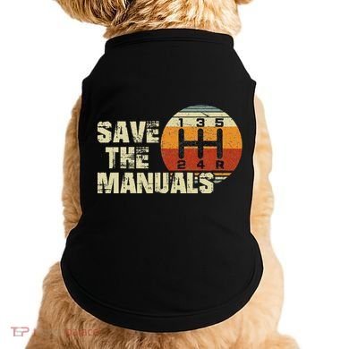 Vintage Save The Stick Manual Transmission Doggie Tank