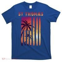Vintage St Thomas Us Virgin Islands Patriotic Flag Meaningful Gift T-Shirt thumb 0