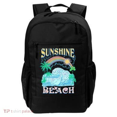 Vintage Summer Time Sunshine Beach Backpack