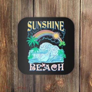 Vintage Summer Time Sunshine Beach Coaster