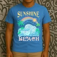 Vintage Summer Time Sunshine Beach T-Shirt thumb 3