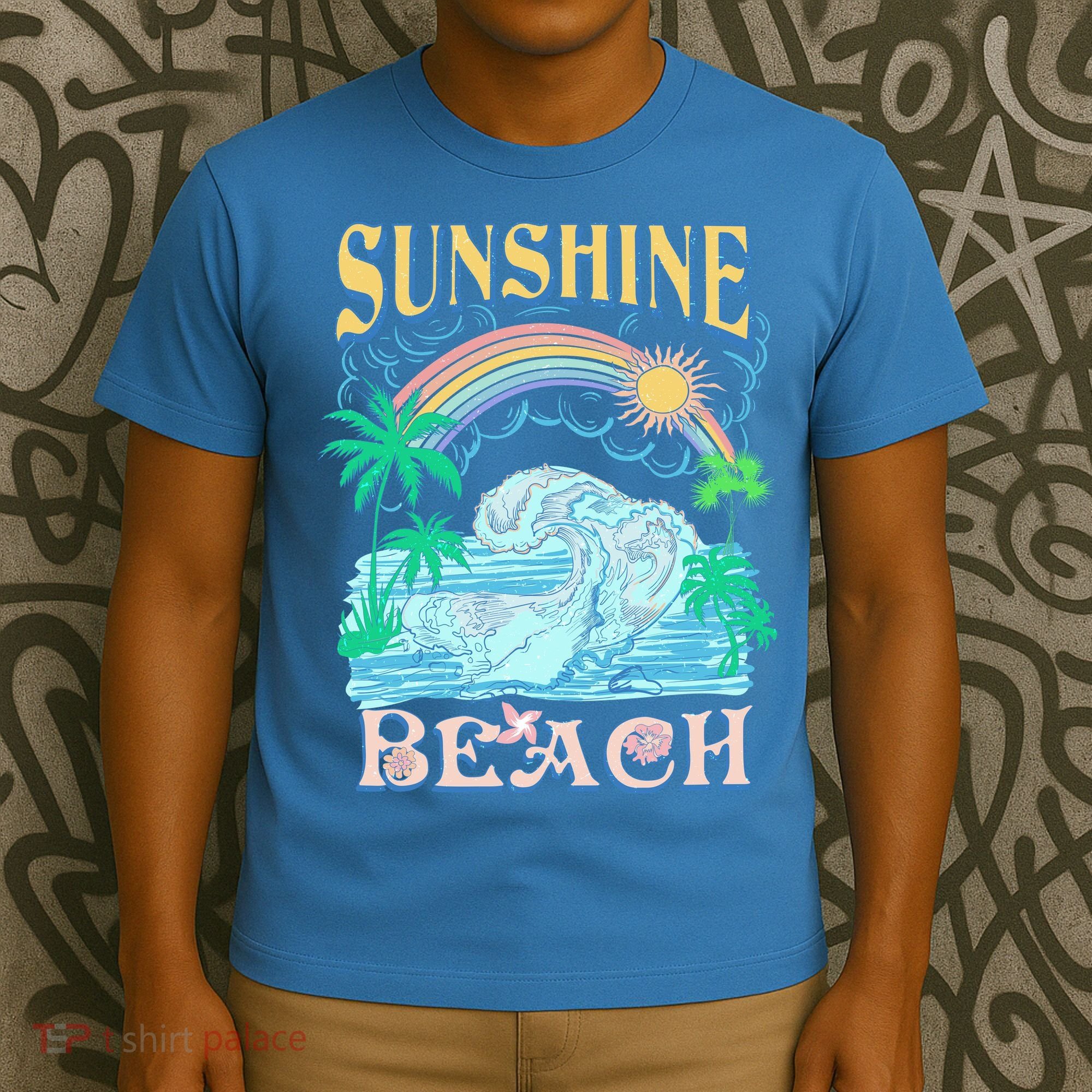 Vintage Summer Time Sunshine Beach T-Shirt