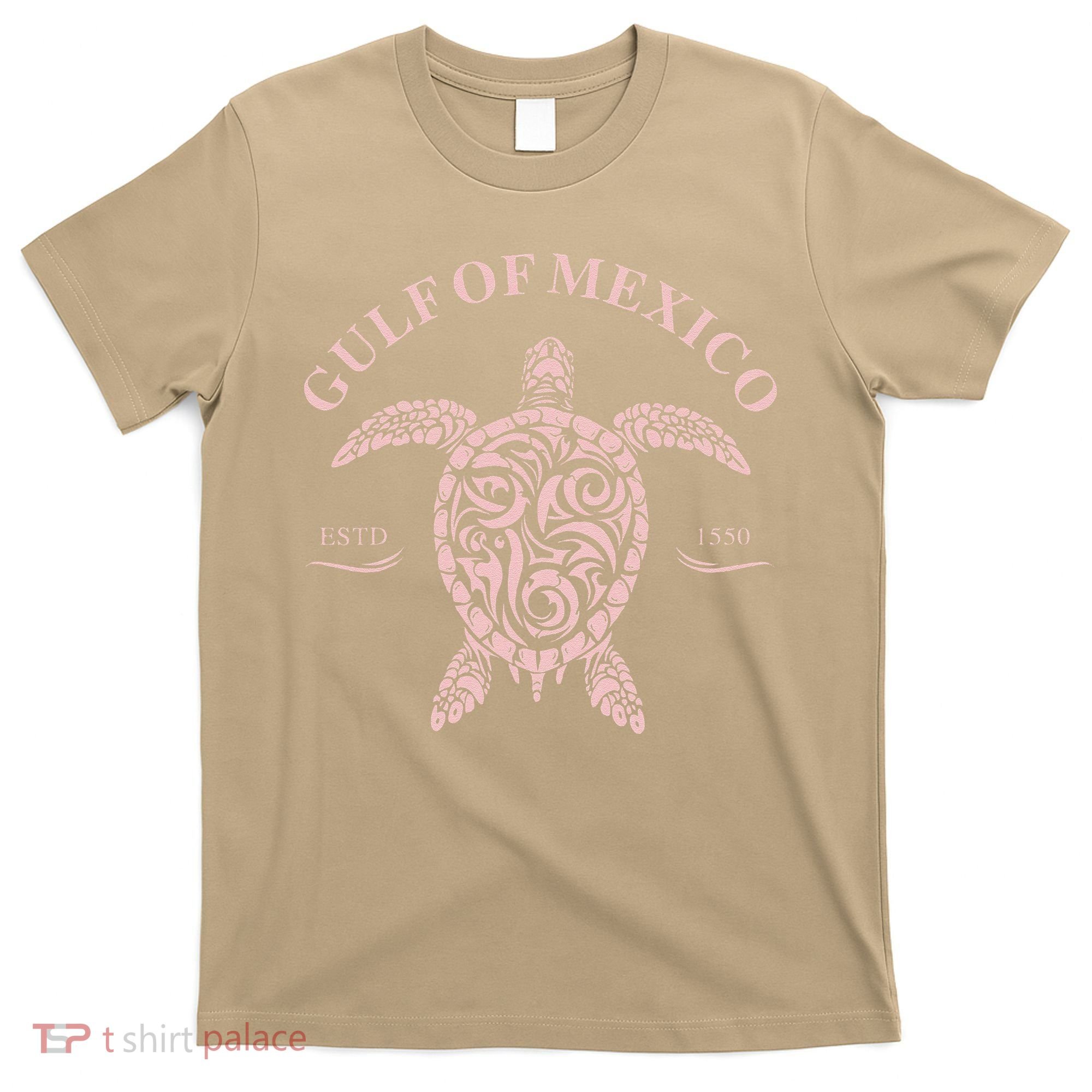 Vintage Sea Turtle Gulf of Mexico Est 1550 Anti Trump T-Shirt