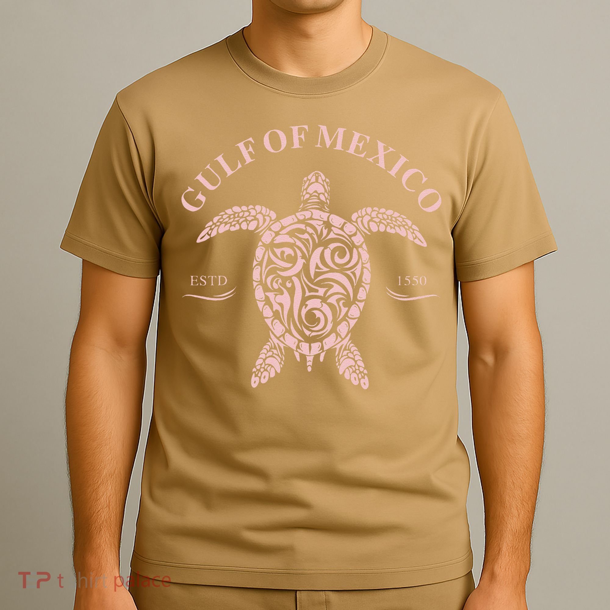 Vintage Sea Turtle Gulf of Mexico Est 1550 Anti Trump T-Shirt