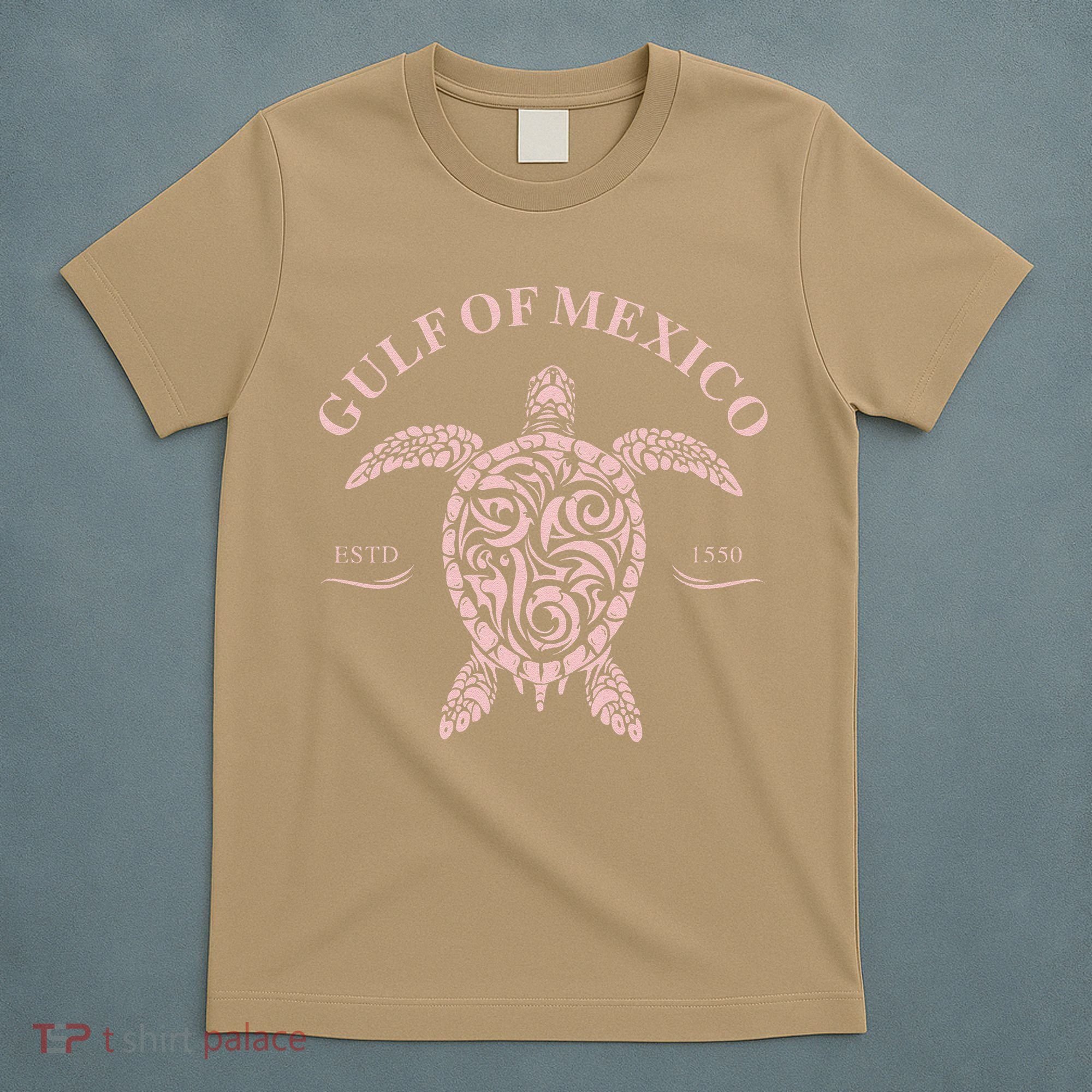 Vintage Sea Turtle Gulf of Mexico Est 1550 Anti Trump T-Shirt