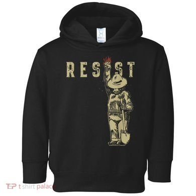 Vintage The Resist Bear Toddler Hoodie