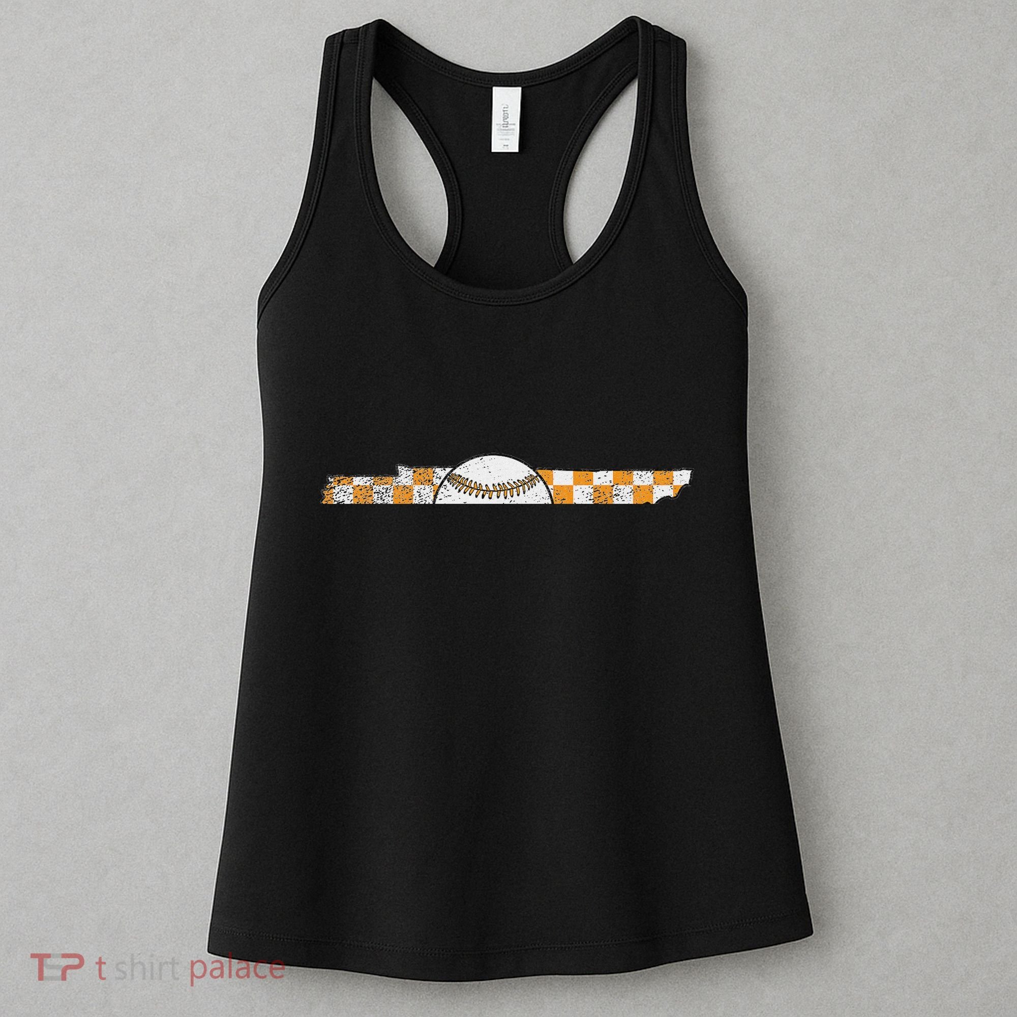 Volunr State Tennessee Checkerboard Baseball Tennessee Women's Tank Top