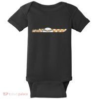 Volunr State Tennessee Checkerboard Baseball Tennessee Baby Bodysuit thumb 0