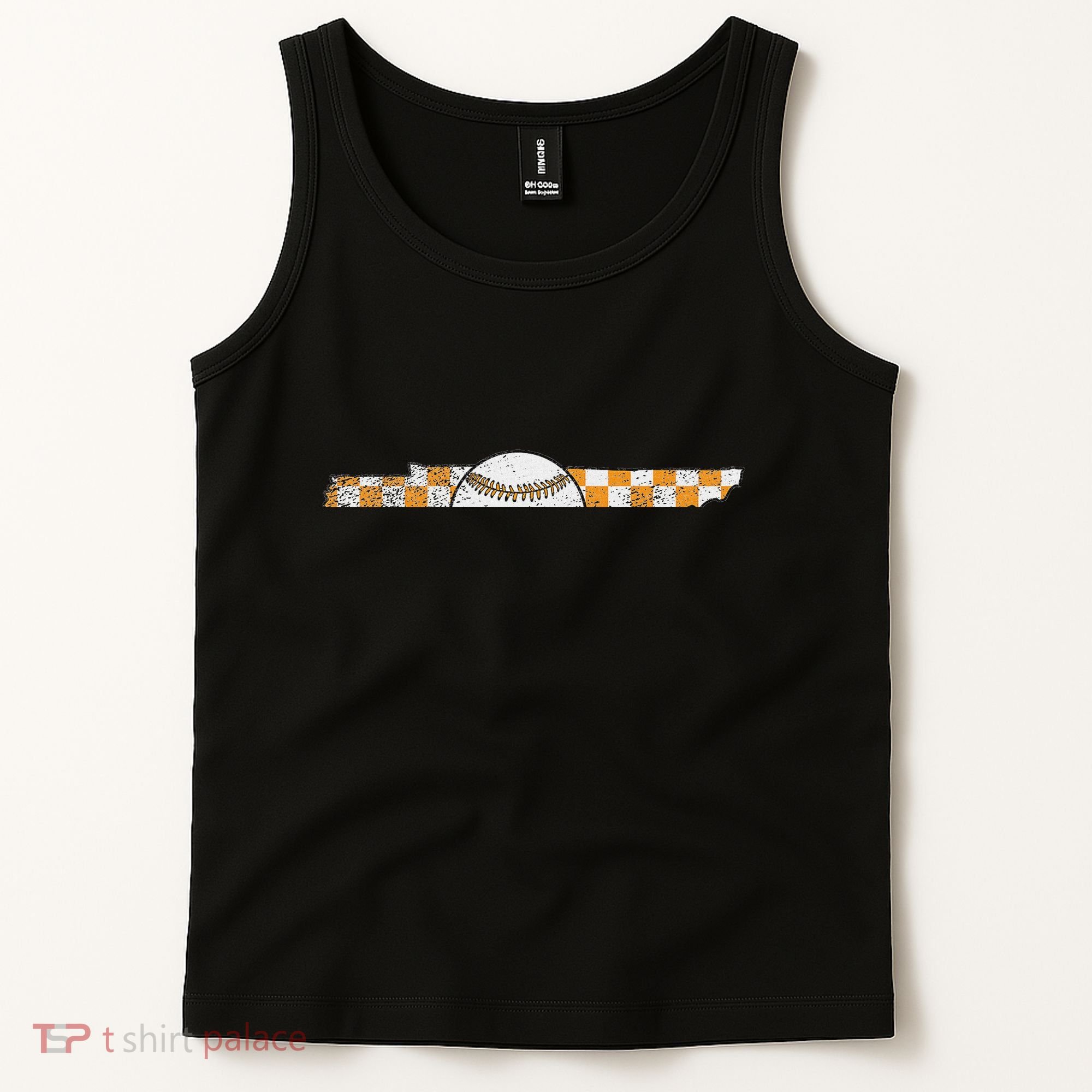 Volunr State Tennessee Checkerboard Baseball Tennessee Tank Top