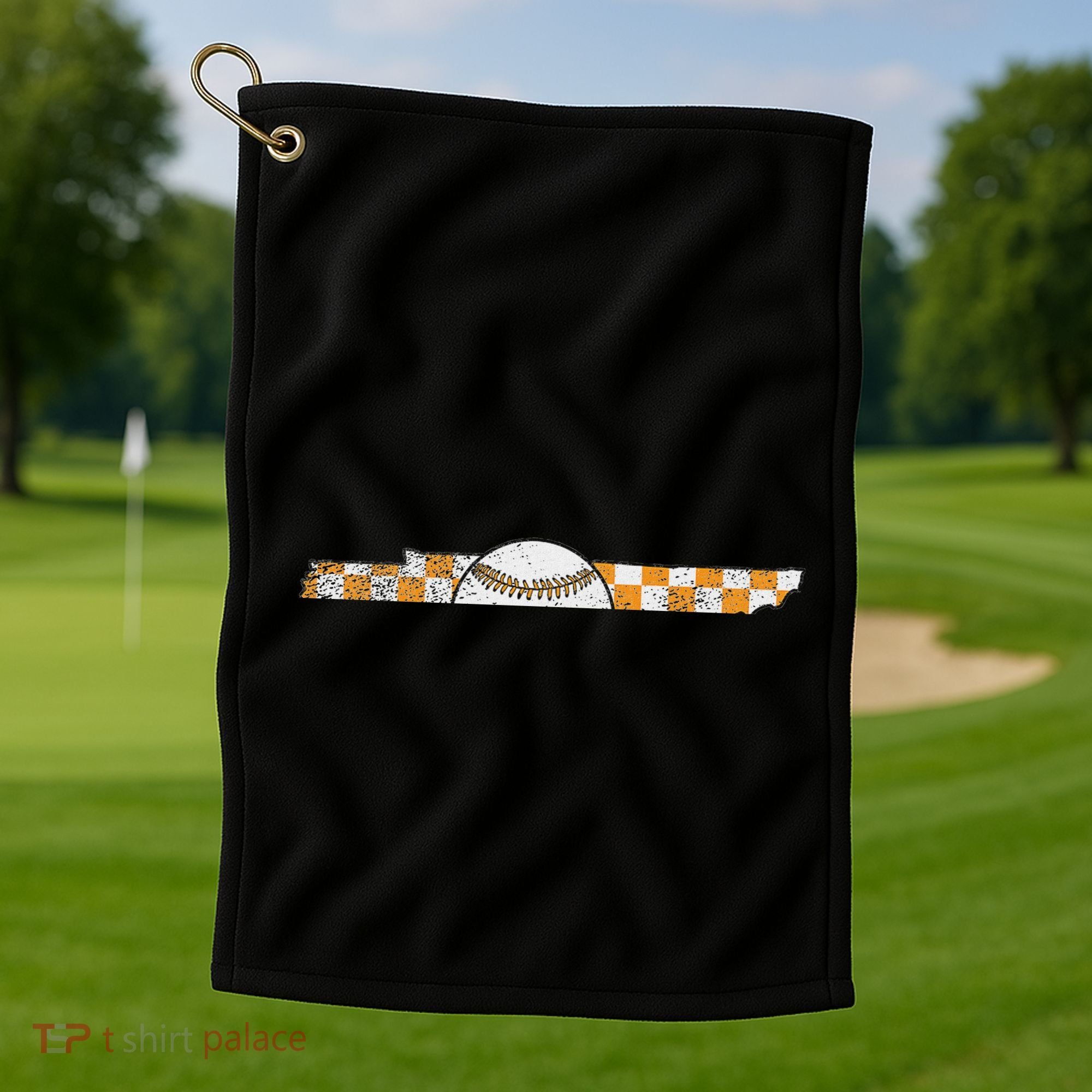 Volunr State Tennessee Checkerboard Baseball Tennessee Golf Towel