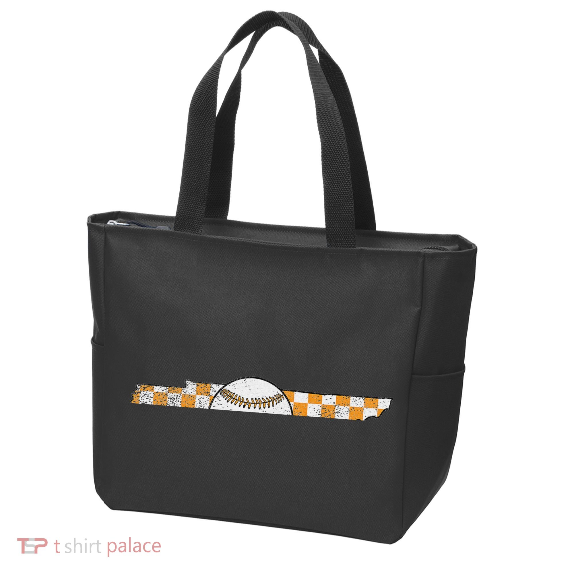 Volunr State Tennessee Checkerboard Baseball Tennessee Tote Bag