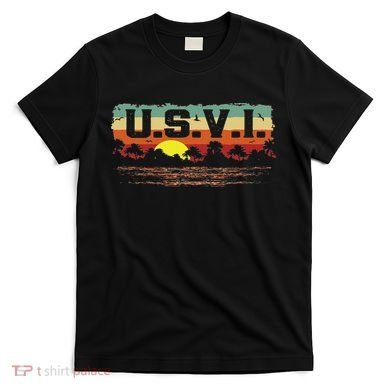 Vintage Sunset Usvi Us Virgin Islands T-Shirt