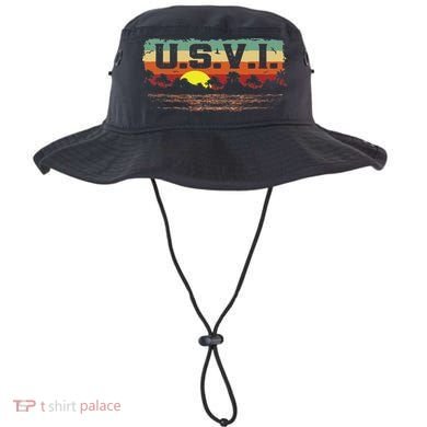 Vintage Sunset Usvi Us Virgin Islands Bucket Hat