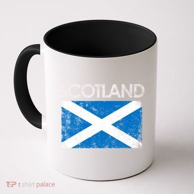Vintage Scotland Uk Scottish Flag Pride Gift Coffee Mug
