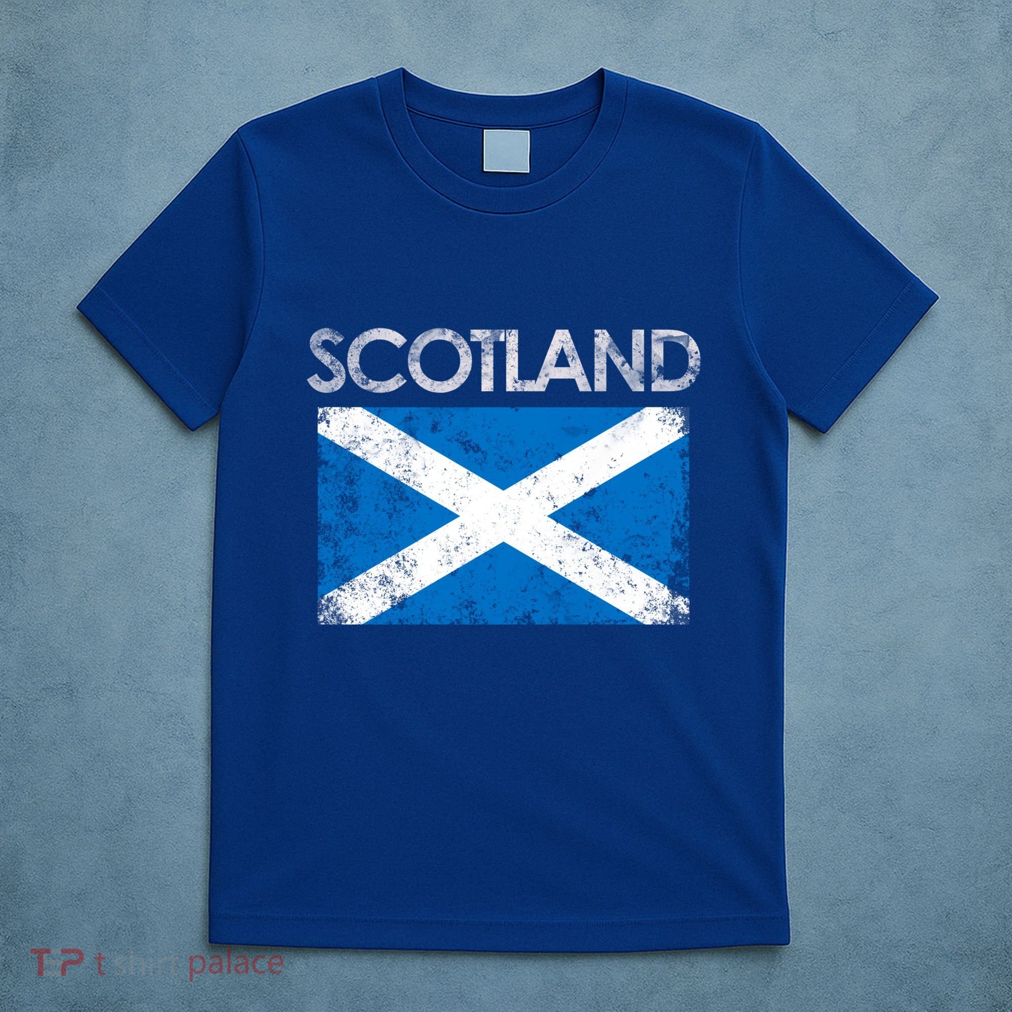 Vintage Scotland Uk Scottish Flag Pride Gift T-Shirt
