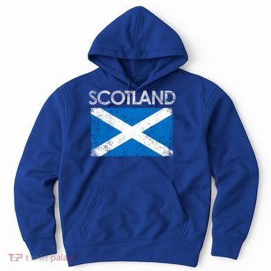 Vintage Scotland Uk Scottish Flag Pride Gift Hoodie
