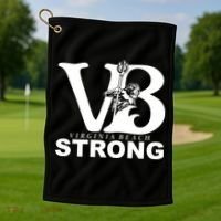 Vb Strong Virginia Beach Strong Golf Towel thumb 1