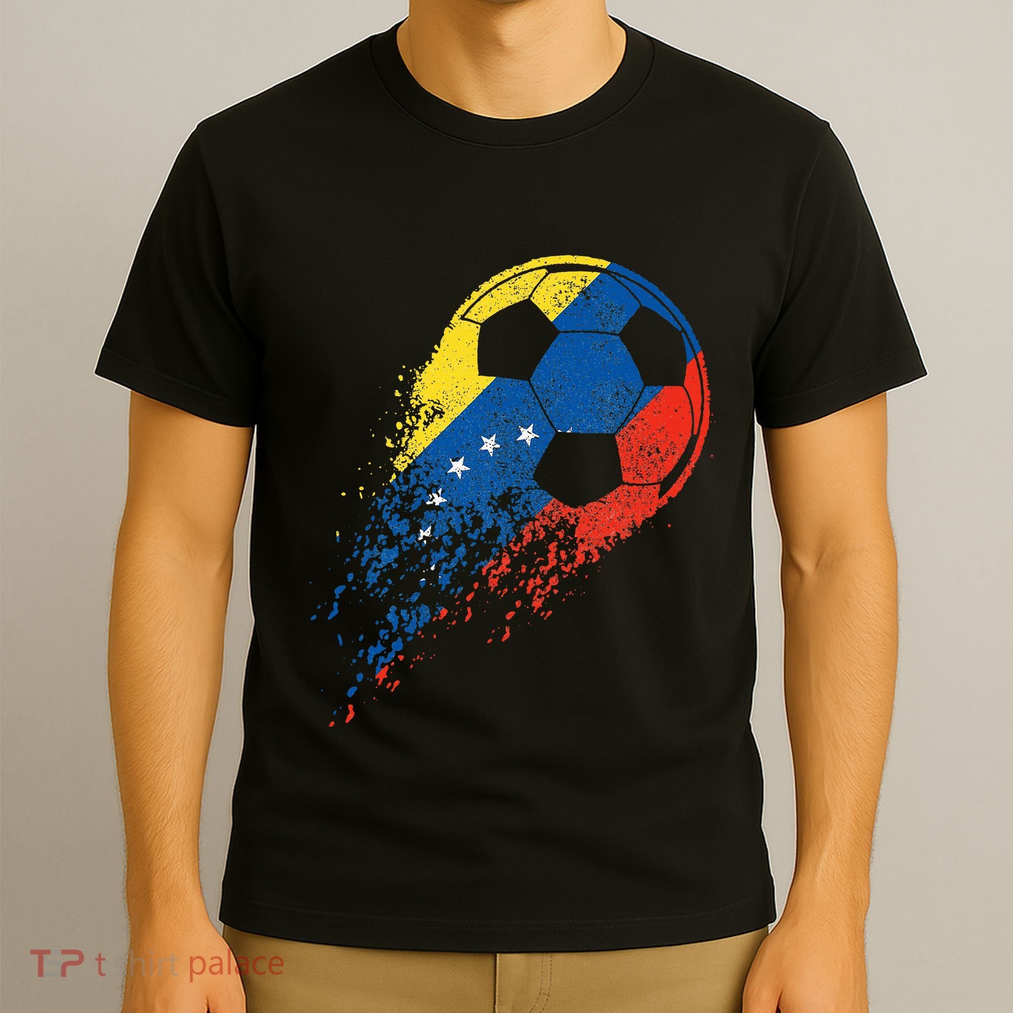 Venezuela Soccer Venezuelan Flag Pride Soccer Player T-Shirt