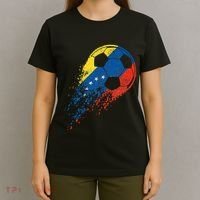 Venezuela Soccer Venezuelan Flag Pride Soccer Player T-Shirt thumb 4