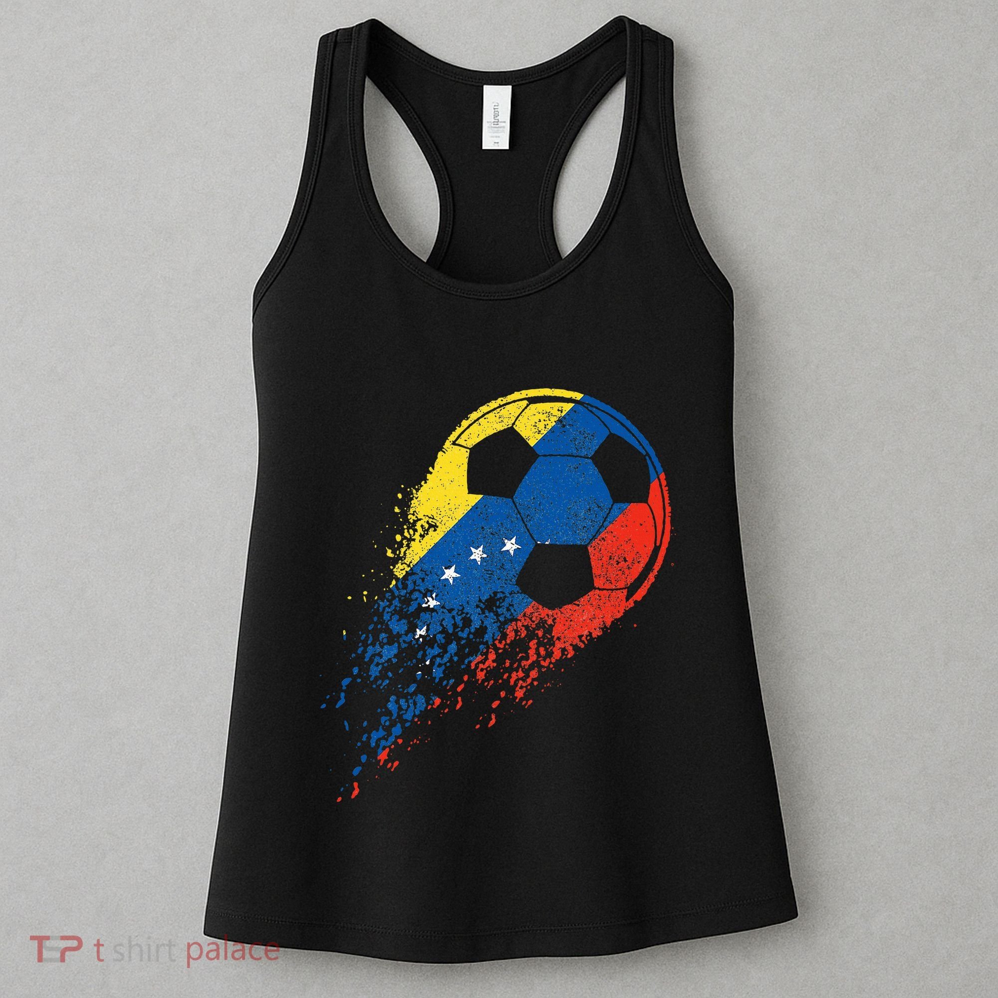 Venezuela Soccer Venezuelan Flag Pride Soccer Player Women's Tank Top