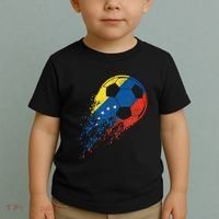 Venezuela Soccer Venezuelan Flag Pride Soccer Player Toddler T-Shirt thumb 2