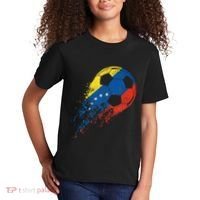 Venezuela Soccer Venezuelan Flag Pride Soccer Player Kids T-Shirt thumb 2