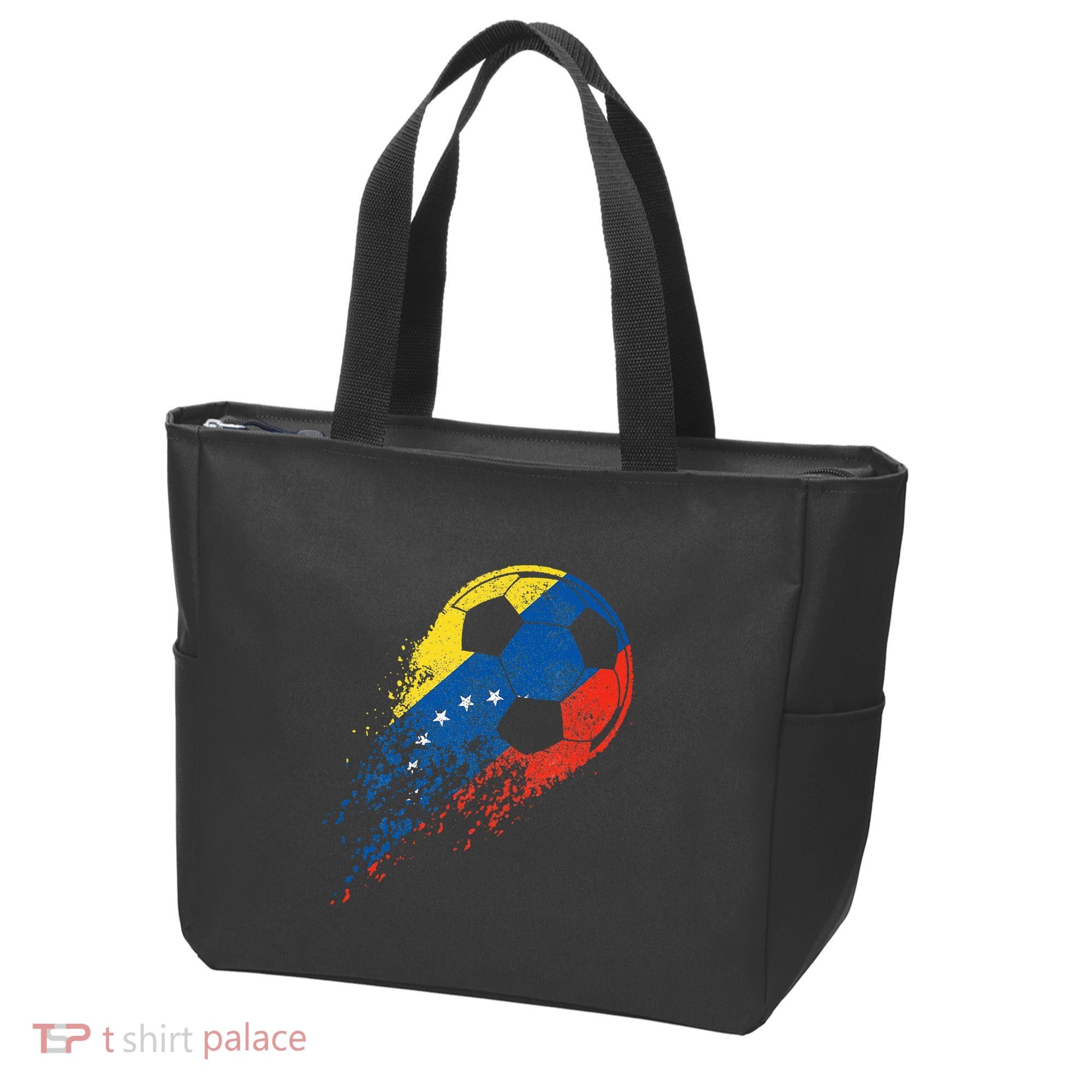 Venezuela Soccer Venezuelan Flag Pride Soccer Player Tote Bag
