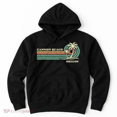 Vintage Summer Vacation Oregon Cannon Beach Hoodie