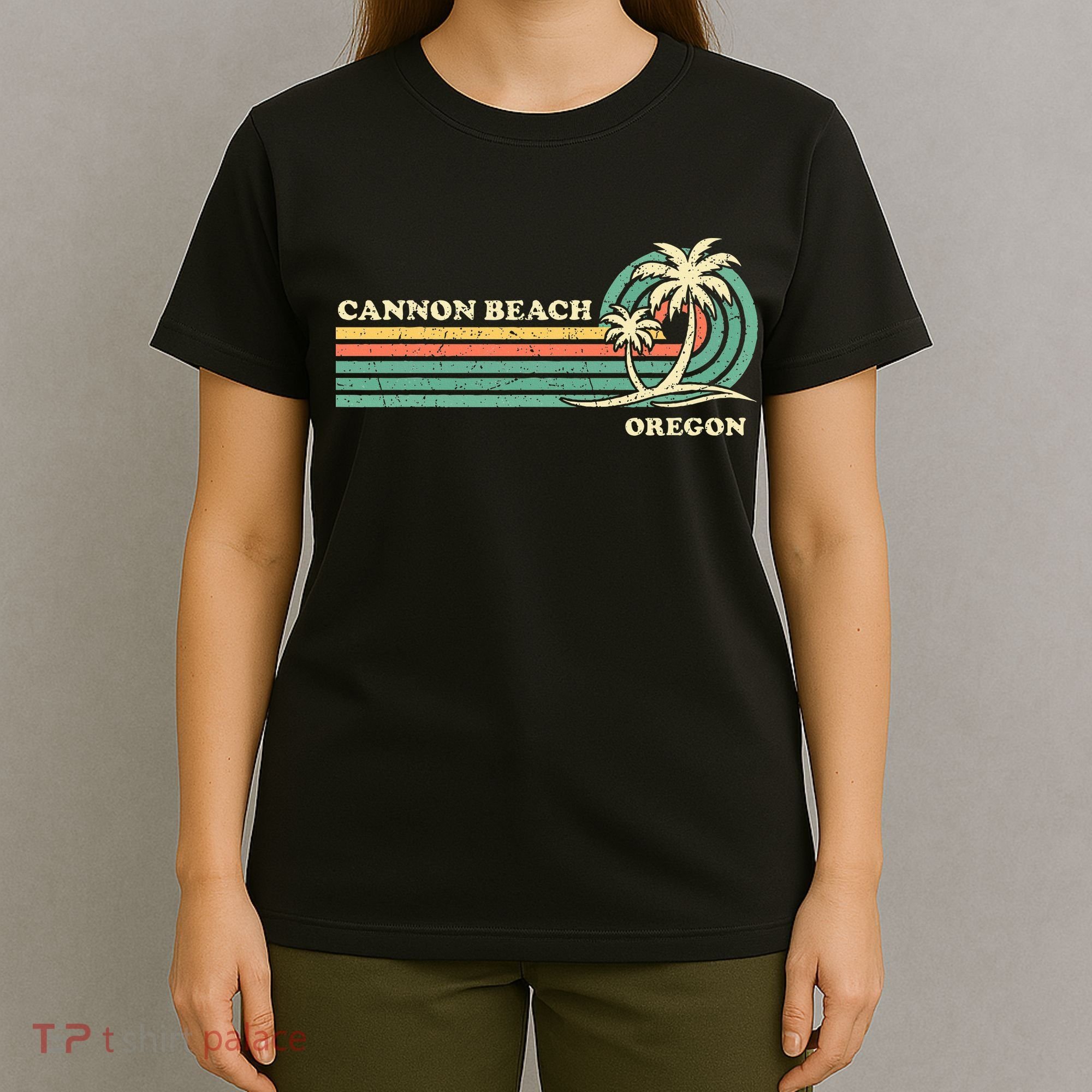 Vintage Summer Vacation Oregon Cannon Beach T-Shirt