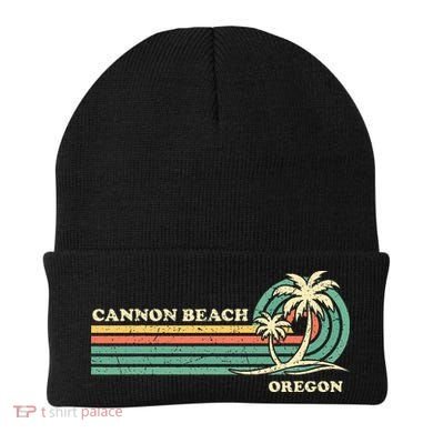 Vintage Summer Vacation Oregon Cannon Beach Beanie