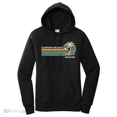 Vintage Summer Vacation Oregon Cannon Beach Women's Hoodie