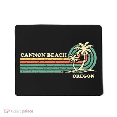 Vintage Summer Vacation Oregon Cannon Beach Mousepad